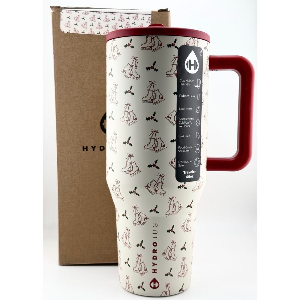 Hydrojug 40oz Traveler, FIGURE SKATING! CELEBRATE THE OLYMPICS IN STYLE!